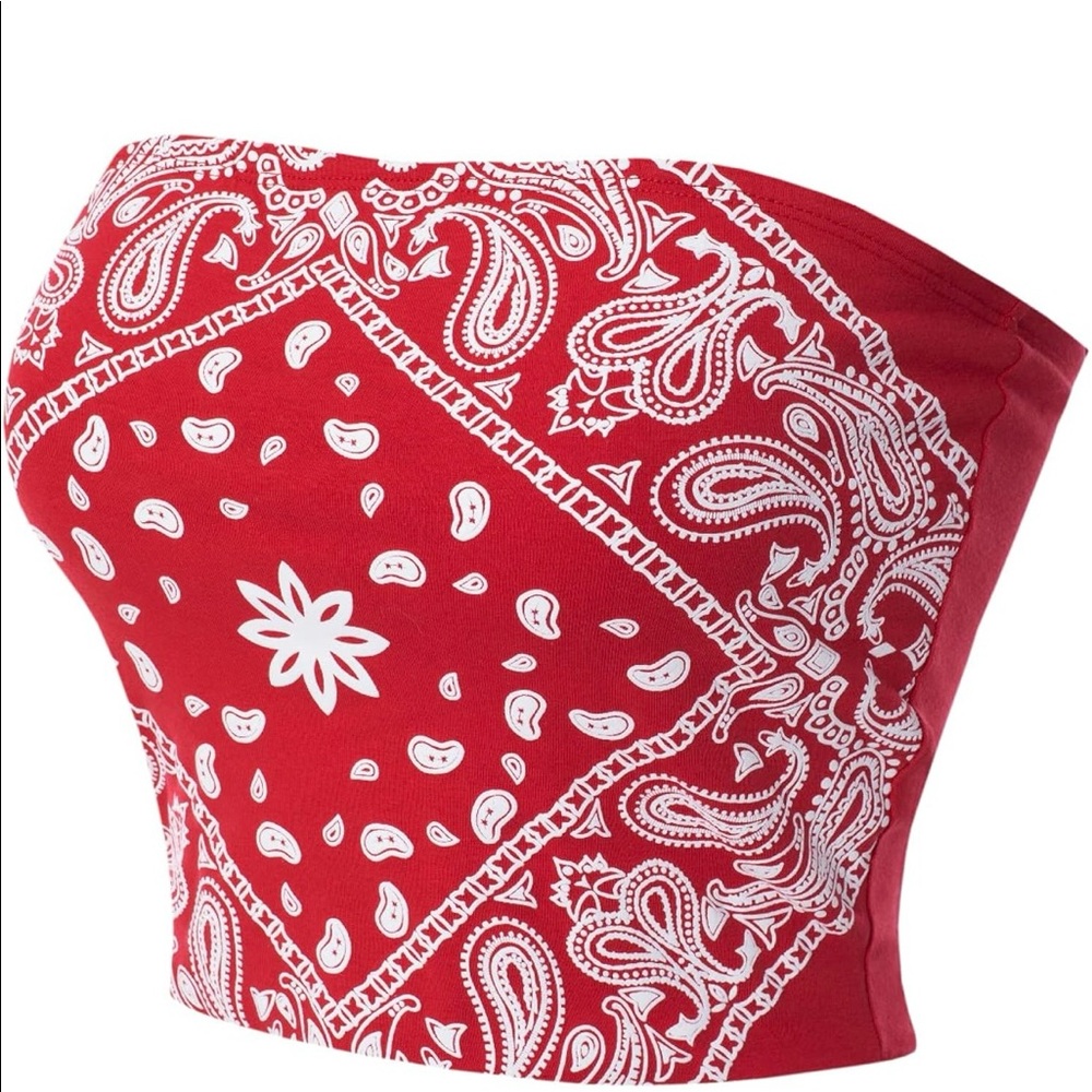 Bandanna style tube top